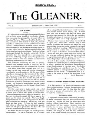 The Gleaner | January 1, 1897