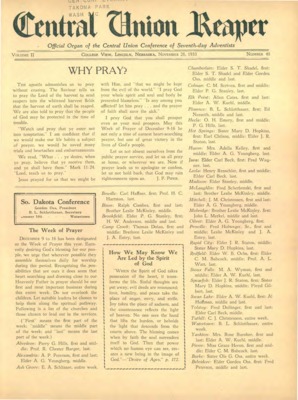 The Central Union Reaper | November 28, 1933