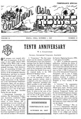 Southern Asia Tidings | October 1, 1957