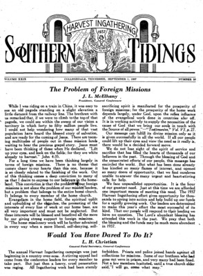Southern Tidings | September 1, 1937