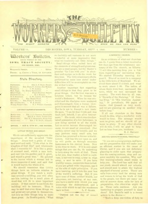 The Worker's Bulletin | September 4, 1906