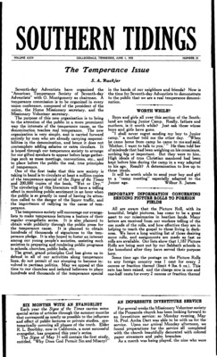 Southern Tidings | June 1, 1932