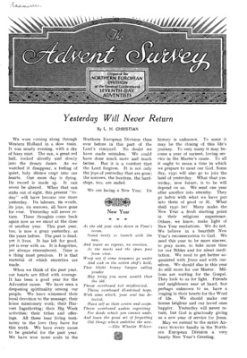 The Advent Survey | January 1, 1930
