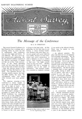 The Advent Survey | August 1, 1930
