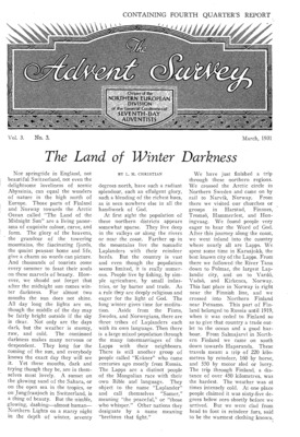 The Advent Survey | March 1, 1931