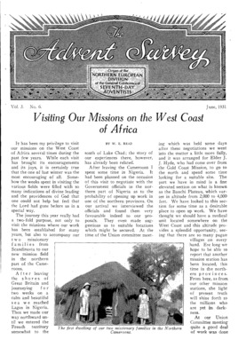 The Advent Survey | June 1, 1931