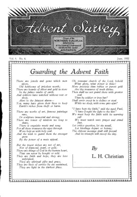 The Advent Survey | June 1, 1932