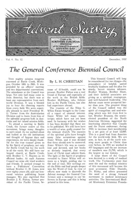 The Advent Survey | December 1, 1932