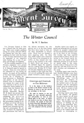 The Advent Survey | January 1, 1934