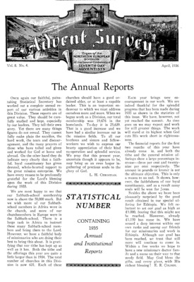 The Advent Survey | April 1, 1936