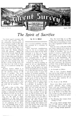 The Advent Survey | April 1, 1937