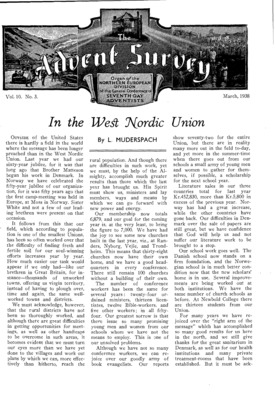 The Advent Survey | March 1, 1938
