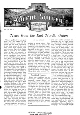 The Advent Survey | April 1, 1940