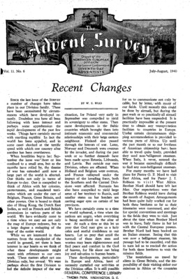 The Advent Survey | July 1, 1940