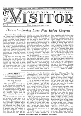 Columbia Union Visitor | April 1, 1937