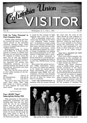 Columbia Union Visitor | July 1, 1954