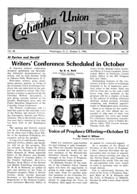Columbia Union Visitor | October 3, 1963