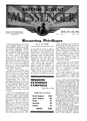 British Advent Messenger | April 1, 1938