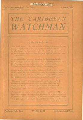 The Caribbean Watchman | April 1, 1910