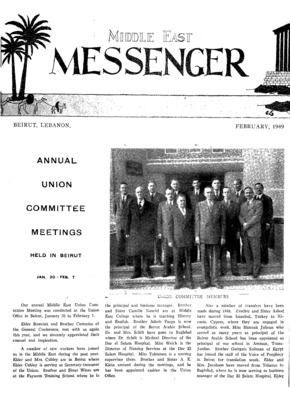 Middle East Messenger | February 1, 1949