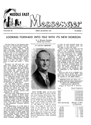 Middle East Messenger | January 1, 1962