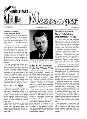 Middle East Messenger | July 1, 1963
