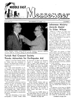 Middle East Messenger | September 1, 1966