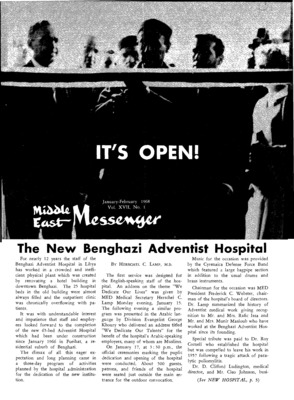 Middle East Messenger | January 1, 1968