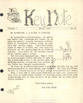 The Keynote | March 1, 1938