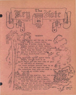 The Keynote | August 1, 1939