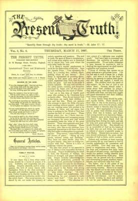 The Present Truth | March 17, 1887