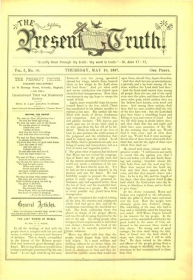 The Present Truth | May 19, 1887