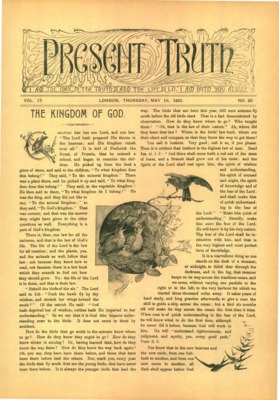 The Present Truth | May 16, 1901