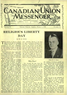 Canadian Union Messenger | March 1, 1938