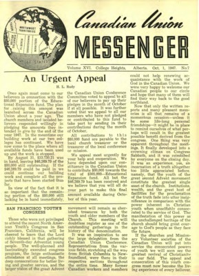 Canadian Union Messenger | October 1, 1947