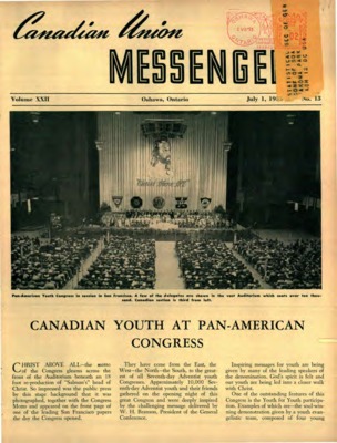 Canadian Union Messenger | July 1, 1953