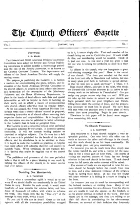 The Church Officers' Gazette | January 1, 1914