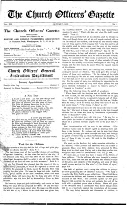The Church Officers' Gazette | January 1, 1925