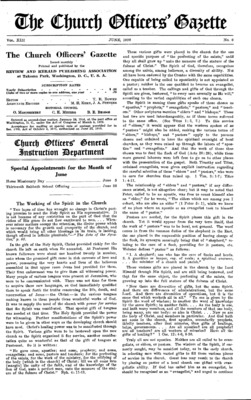 The Church Officers' Gazette | June 1, 1926