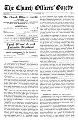The Church Officers' Gazette | November 1, 1927