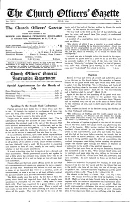 The Church Officers' Gazette | July 1, 1930
