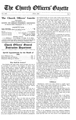 The Church Officers' Gazette | July 1, 1932
