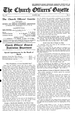 The Church Officers' Gazette | March 1, 1933