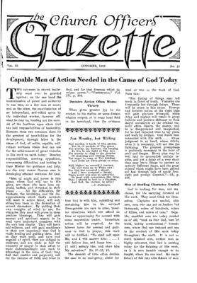 The Church Officers' Gazette | October 1, 1935