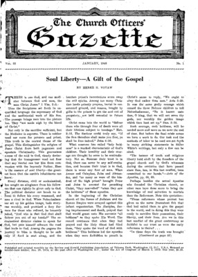 The Church Officers' Gazette | January 1, 1948