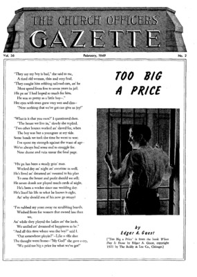 The Church Officers' Gazette | February 1, 1949
