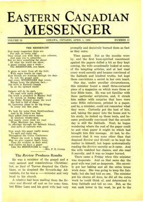 Eastern Canadian Messenger | April 1, 1930