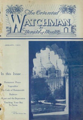 The Oriental Watchman and Herald of Health | January 1, 1933