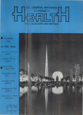The Oriental Watchman and Herald of Health | November 1, 1939