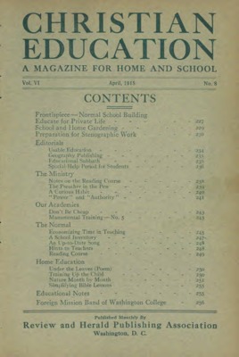 Christian Education | April 1, 1915